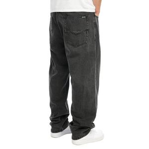 Mass Denim Jeans Slang Baggy Fit black washed obraz