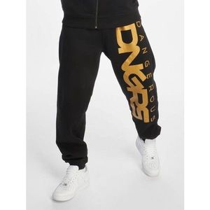 Dangerous DNGRS Classic Sweat Pants black/gold obraz