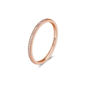Rosato Minimalistický bronzový prsten se zirkony Allegra RZA030 54 mm obraz