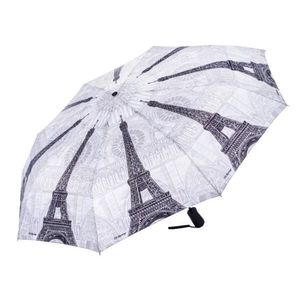 Blooming Brollies Skládací plně automatický deštník Paris Black and White SKCFPARBW obraz