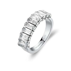 Brosway Třpytivý ocelový prsten se zirkony Desideri BEIA001 54 mm obraz