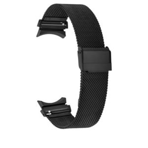 4wrist Milánský tah s klasickým zapínáním pro Samsung Galaxy Watch 6/5/4 - Black obraz