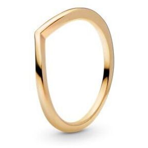 Pandora Minimalistický pozlacený prsten Shine Timeless 168742C00 56 mm obraz
