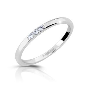Modesi Něžný stříbrný prsten se zirkony M01014 51 mm obraz