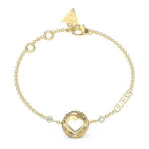 Guess Něžný pozlacený náramek Rolling Hearts JUBB03344JWYG 17 - 21 cm - L obraz