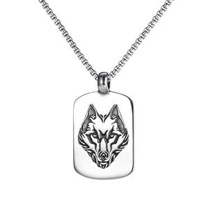 Troli Moderní ocelový náhrdelník Wolf VGX1824 obraz