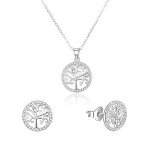 Beneto Stříbrná souprava šperků strom života AGSET213R (náhrdelník, náušnice s puzetkou) obraz