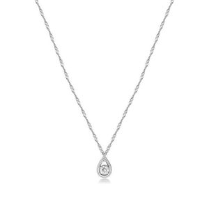 Brosway Krásný ocelový náhrdelník se zirkonem Ribbon BBN29 obraz