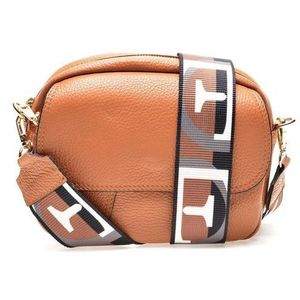 Renata Corsi Dámská kožená crossbody kabelka RC1751 Cognac obraz