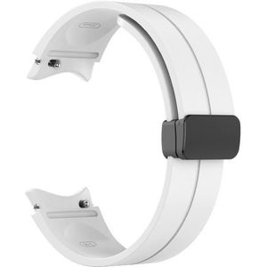 4wrist Silikonový řemínek s černou sponou pro Samsung Galaxy Watch 6/5/4 - White obraz