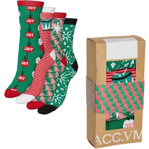 Vero Moda 4 PACK - dámské ponožky VMELF 10274034 Jelly Bean Box 1 36-41 obraz