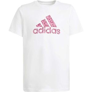 adidas ANIMAL TEE Dívčí tričko, bílá, veľkosť 140 obraz