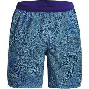 Under Armour LAUNCH 7'' PRINTED SHORT Pánské šortky, modrá, velikost obraz