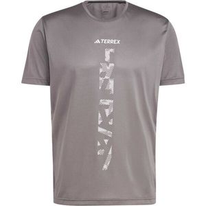 adidas AGR SHIRT Pánské triko, šedá, veľkosť S obraz