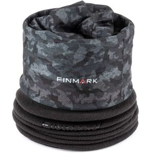 Finmark MULTIFUNCTIONAL SCARF Multifunkční šátek s fleecem, tmavě šedá, velikost obraz