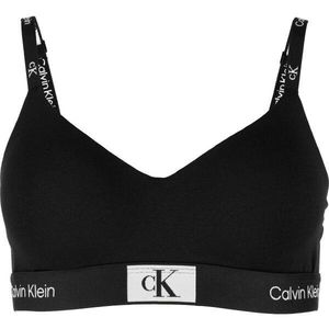 Calvin Klein ´96 COTTON-LGHT LINED BRALETTE Dámská podprsenka, černá, veľkosť XS obraz