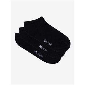 Černé pánské nízké ponožky - 3pack Ombre Clothing U154 obraz