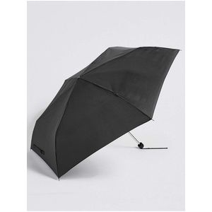 Lesklý pevný deštník Marks & Spencer černá obraz
