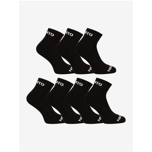 Sada sedmi párů ponožek v černé barvě Nedeto obraz