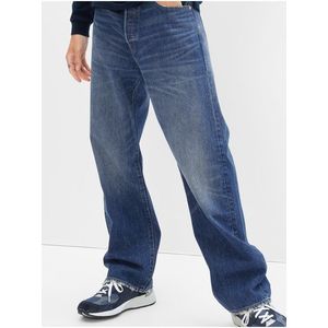 Tmavě modré pánské široké džíny GAP obraz