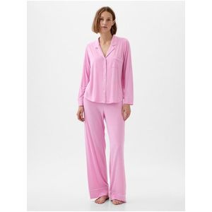 Růžová dámská pyžamová košile GAP obraz