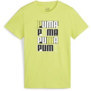Puma ESSENTIALS + LOGO LAB TEE B Chlapecké triko, žlutá, velikost obraz