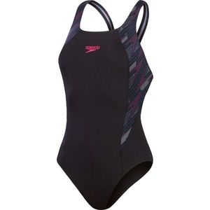 Speedo HYPER BOOM SPLICE MUSCLEBACK Dámské jednodílné sportovní plavky, černá, velikost obraz