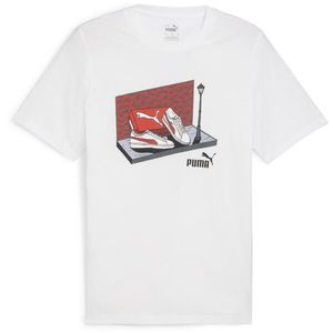 Puma GRAPHIC SNEAKER BOX TEE Pánské triko, bílá, velikost obraz