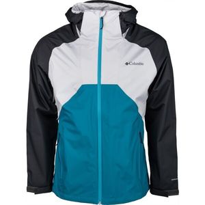 Columbia RAIN SCAPE JACKET Pánská nepromokavá bunda, tyrkysová, velikost obraz