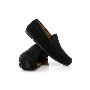 Elegantní černé pánské kožené boty obraz
