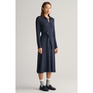 ŠATY GANT SLIM JERSEY SHIRT DRESS modrá XL obraz