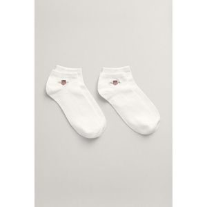 PONOŽKY GANT SHIELD SNEAKER SOCKS 2-PACK WHITE obraz