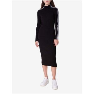 Černé dámské svetrové šaty Tommy Hilfiger obraz