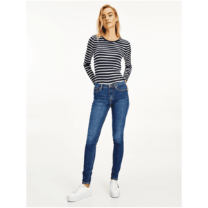 Modré dámské skinny fit džíny Tommy Hilfiger Flex Como obraz
