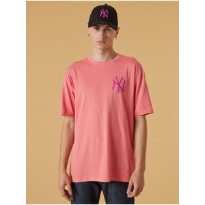 Růžové pánské oversize tričko New Era obraz