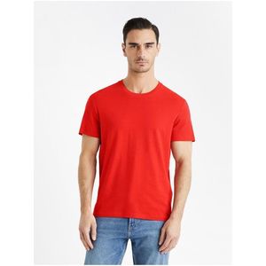 Červené pánské tričko Celio Tebase obraz