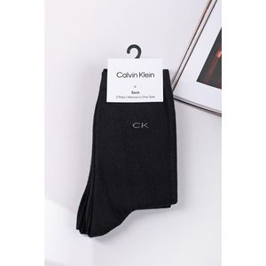 Černé ponožky CK Women - dvojbalení obraz