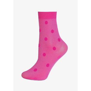 Fuchsiové silonkové ponožky Shine Dots obraz