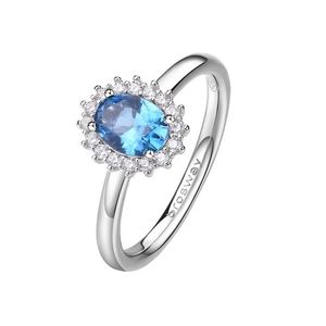 Brosway Elegantní stříbrný prsten Fancy Freedom Blue FFB70 54 mm obraz