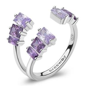 Brosway Okouzlující otevřený prsten Fancy Magic Purple FMP17 S (49 - 52 mm) obraz