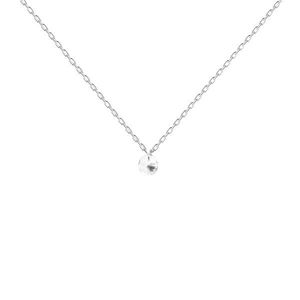 PDPAOLA Minimalistický stříbrný náhrdelník Joy Essentials CO02-599-U (řetízek, přívěsek) obraz
