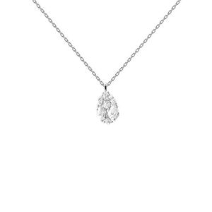 PDPAOLA Blyštivý stříbrný náhrdelník Vanilla CO02-674-U (řetízek, přívěsek) obraz