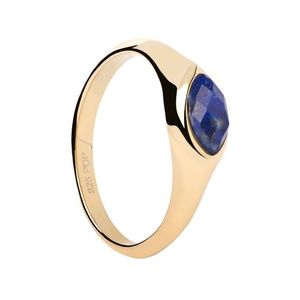 PDPAOLA Pozlacený prsten Lapis Lazuli Nomad Vanilla AN01-A49 56 mm obraz