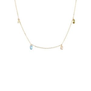 PDPAOLA Okouzlující pozlacený náhrdelník s přívěsky RAINBOW Gold CO01-866-U obraz