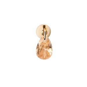 PDPAOLA Elegantní pozlacená single náušnice se zirkonem Peach Lily Gold PG01-204-U obraz