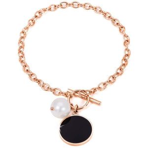 JwL Luxury Pearls Ocelový náramek s pravou perlou JL0481CH obraz