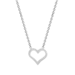 CRYSTalp Romantický ocelový náhrdelník s krystaly Sparkling Heart 30449.E obraz