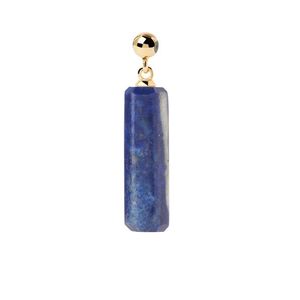 PDPAOLA Slušivý pozlacený přívěsek Lapis Lazuli Charms CH01-094-U obraz