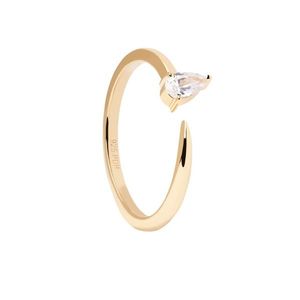 PDPAOLA Jemný pozlacený prsten se zirkony Twing Gold AN01-864 56 mm obraz