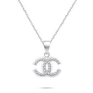 Brilio Silver Luxusní stříbrný náhrdelník se zirkony NCL149W World Icon (řetízek, přívěsek) obraz